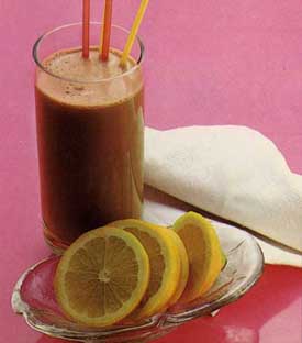 Receta de batido de chocolate y limón