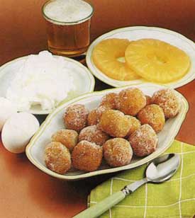 Receta de buñuelos de piña