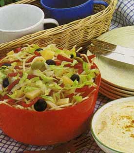 Receta de ensalada de espaguetis