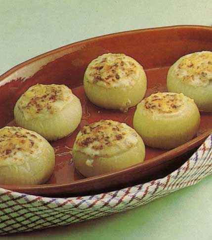 Receta de cebollas rellenas