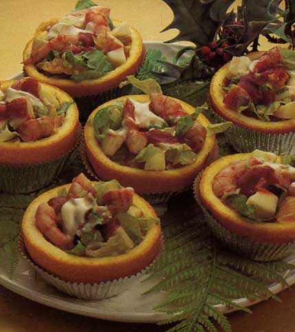 naranjas rellenas de marisco