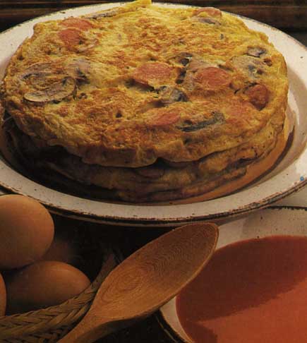 Receta de pastel de tortillas