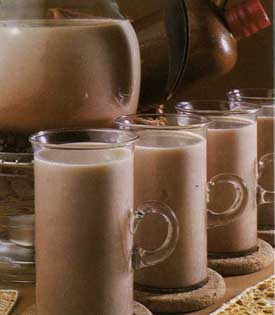Receta de ponche de chocolate