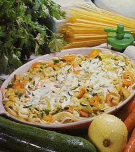 Receta de tallarines con verduras